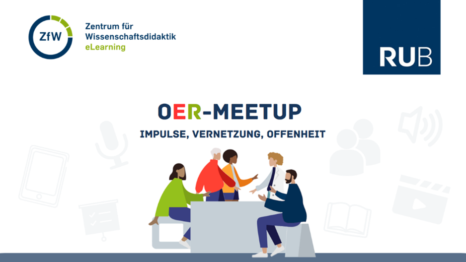 Deckblatt zum "OER-Meetup: Impulse, Vernetzung, Offenheit".