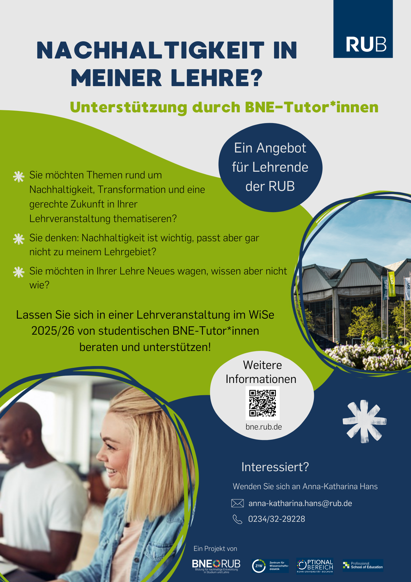 Werbung BNE-TutorInnen Lehrende 2025.