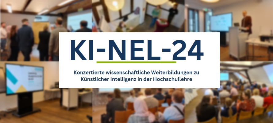 Collage aus verschiedenen Tagungsfotos des Projekts KI-NEL-24