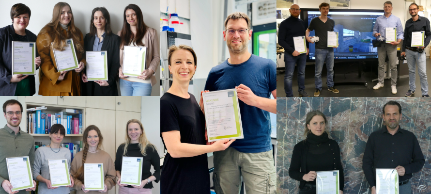 Gewinner*innen des 5x5000 E-Learning-Wettbewerbs.
