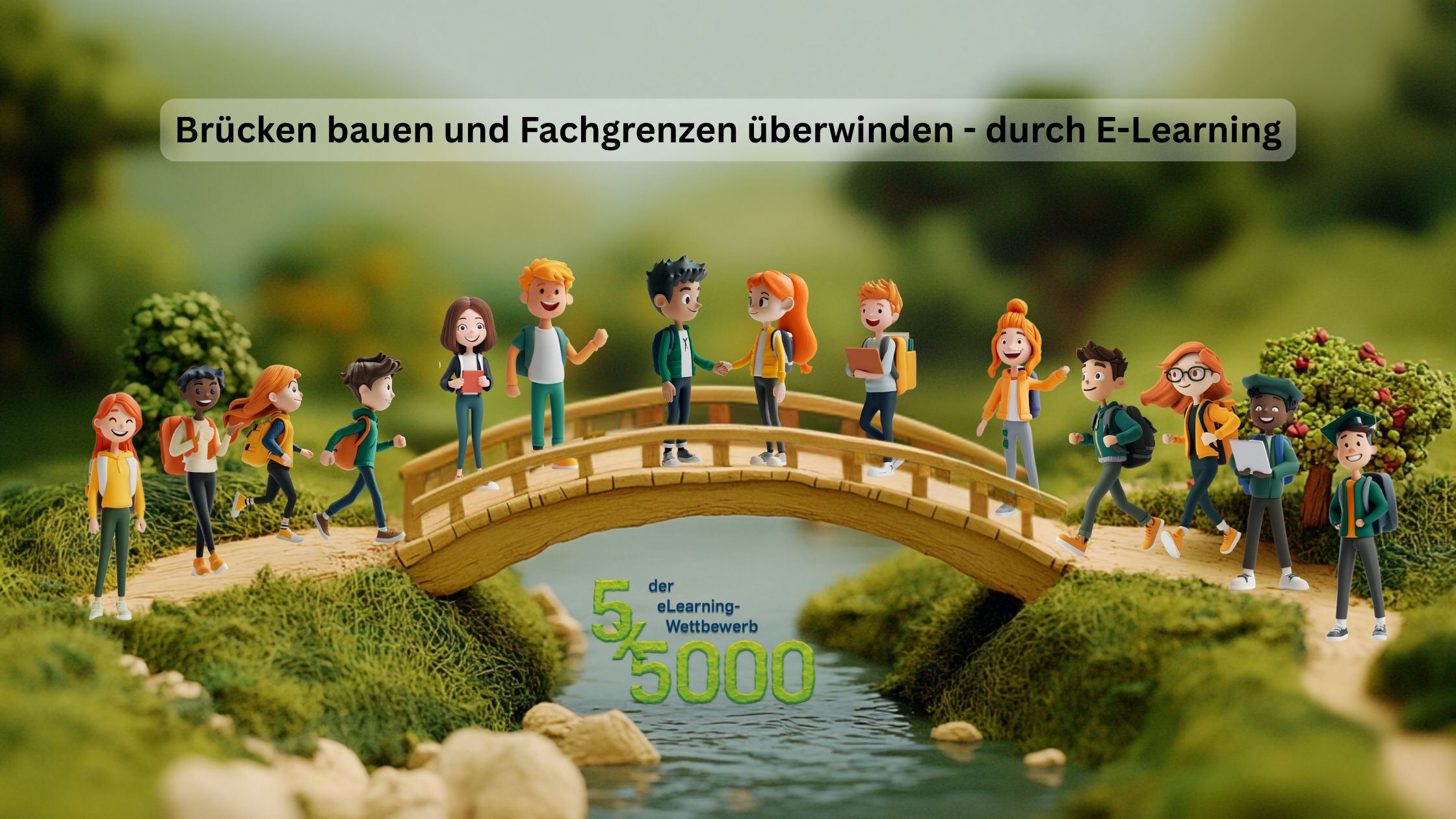 Mottobild des 5x5000 Wettbewerbs zum Wintersemester 2025/ 2026.