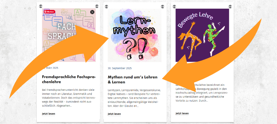 Beitragsbild: Neu im LEHRELADEN: Mythen rund um’s Lehren & Lernen