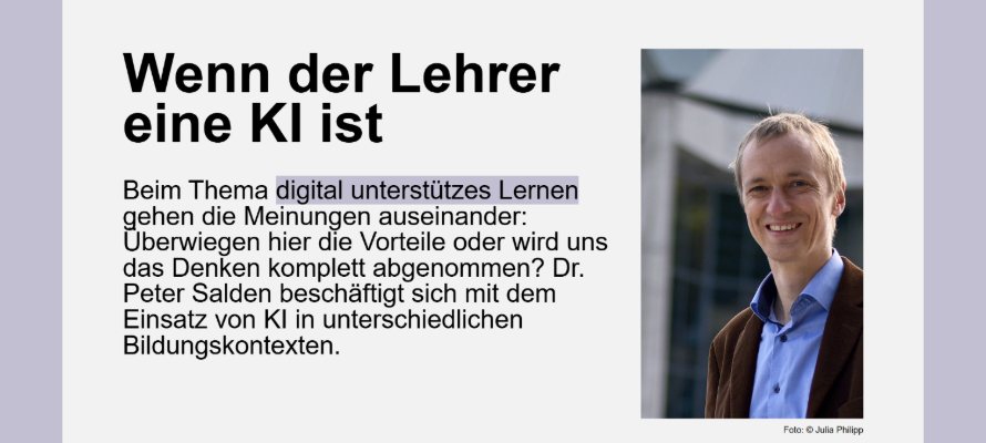 Beitragsbild: Stadtgold-Lesetipp: Wenn der Lehrer eine KI ist