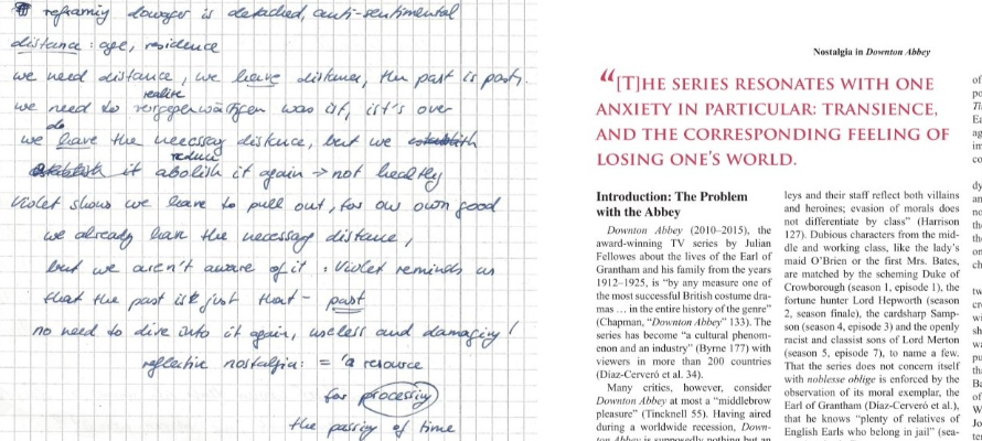 Beitragsbild: Vom Gedanken zum Text: Freewriting, über Zitate schreiben, Dreisatz