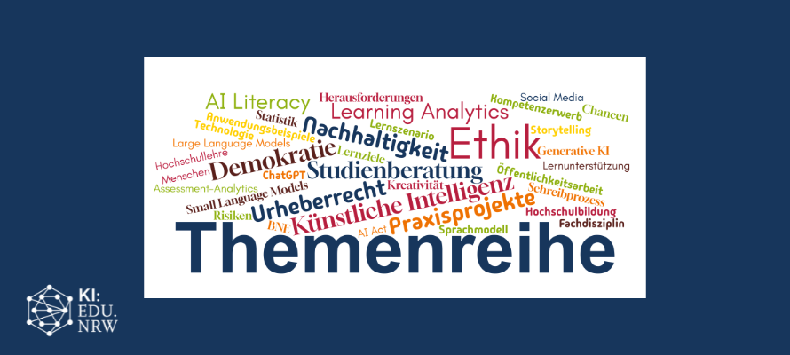 Beitragsbild: Diskutieren, Austauschen, Reflektieren: KI und Learning Analytics in der Themenreihe 2026 von KI:edu.nrw