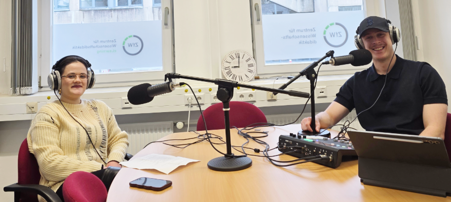 Bild von Celina und Ben bei der Aufnahme