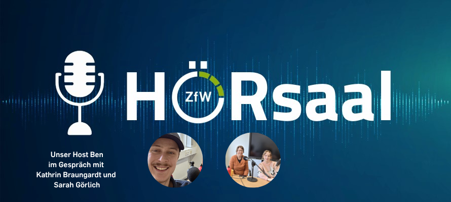 Beitragsbild Hörsaal-Podcast Thema OER