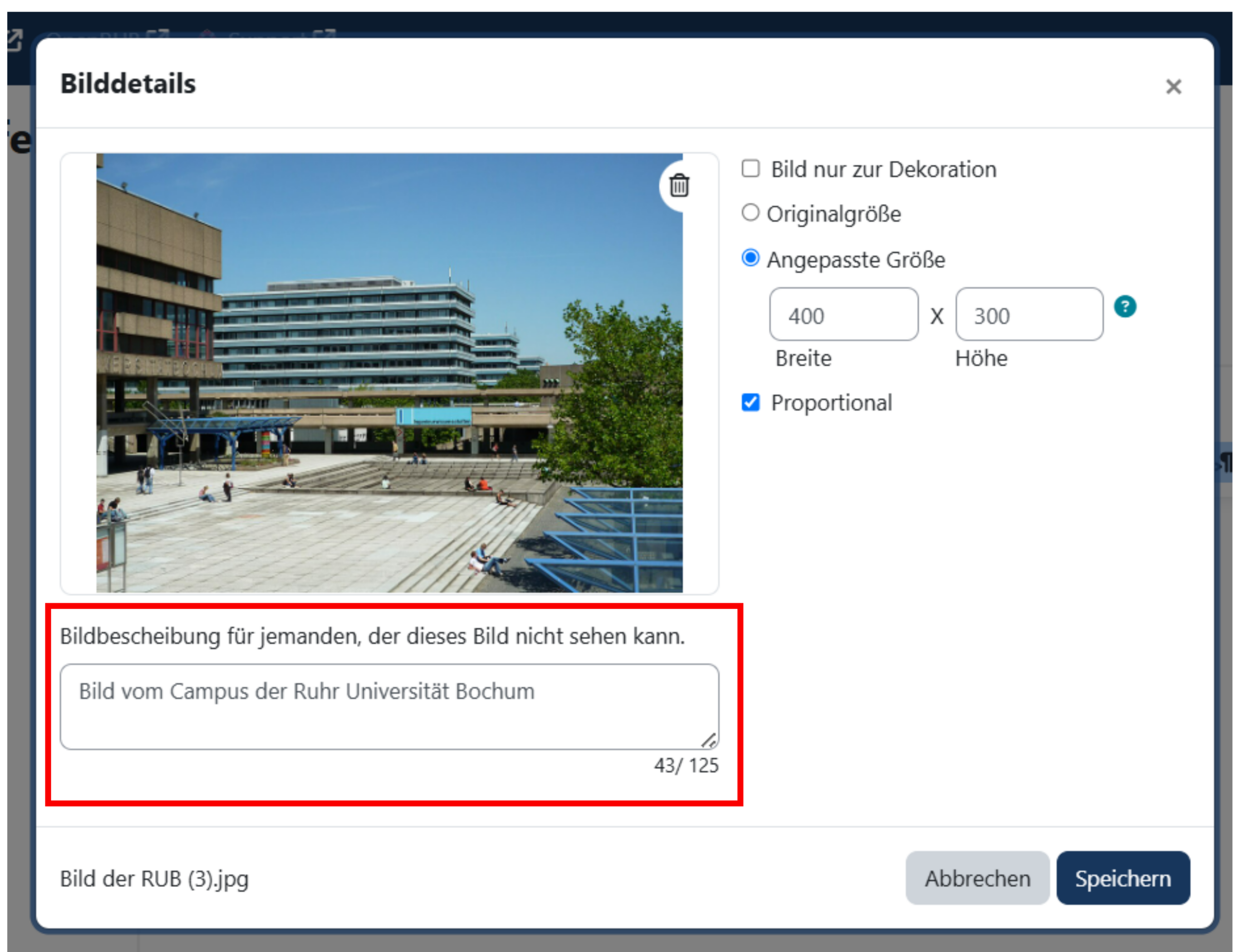 Beipielbild Moodle Alternativtexte